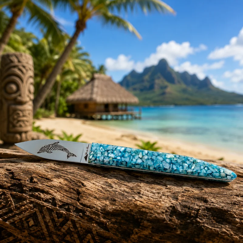 Grand couteau à huître LE POLYNESIEN