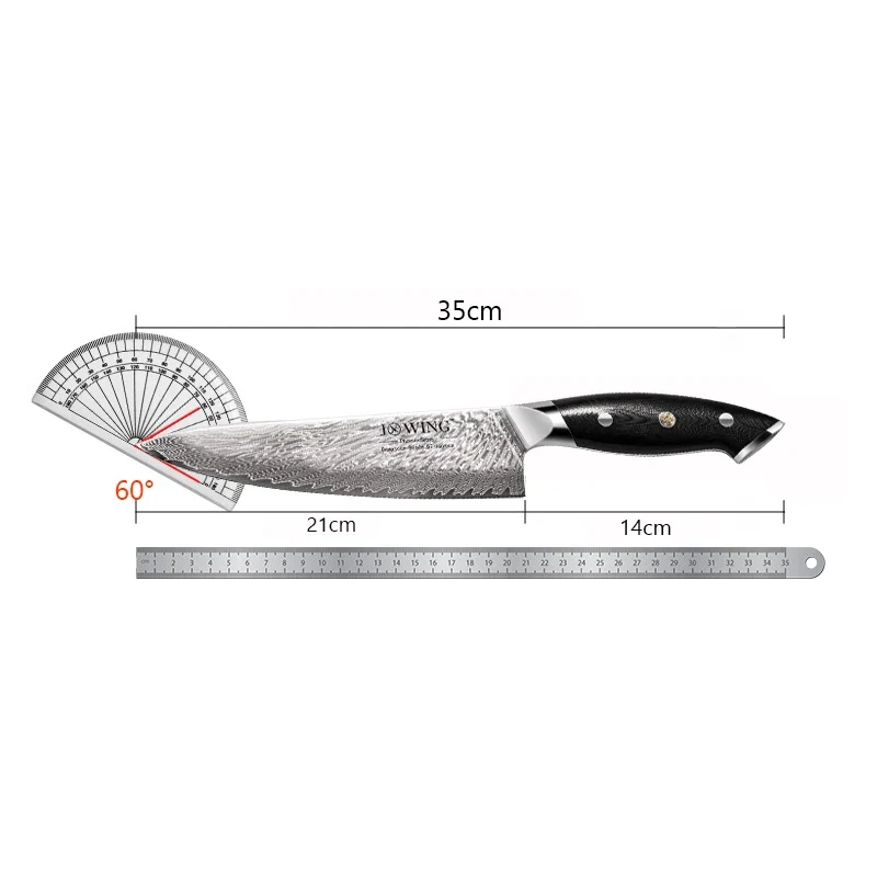 Couteau de Cuisine Damas Pas Cher