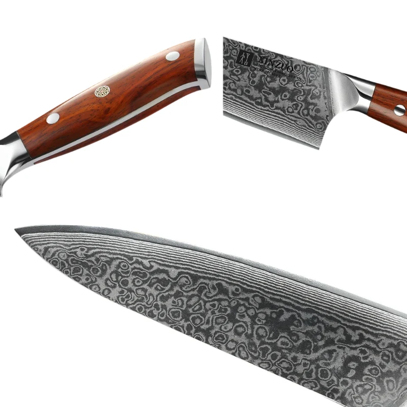 Couteau de Chef en Acier Damas