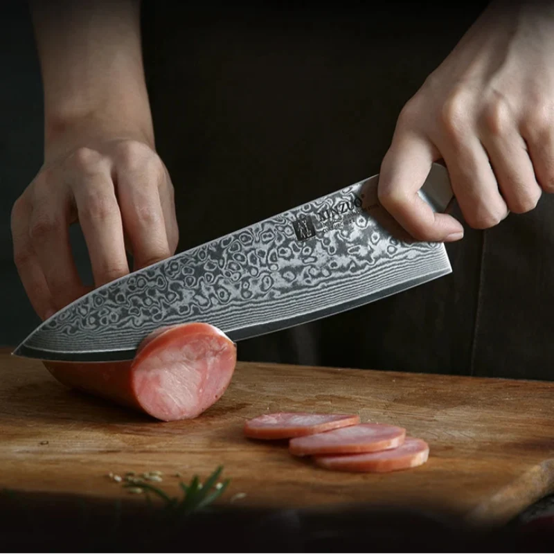 Couteau de Chef en Acier Damas