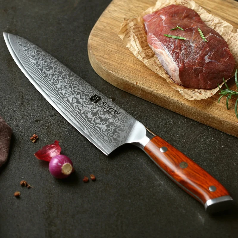 Couteau de Chef en Acier Damas