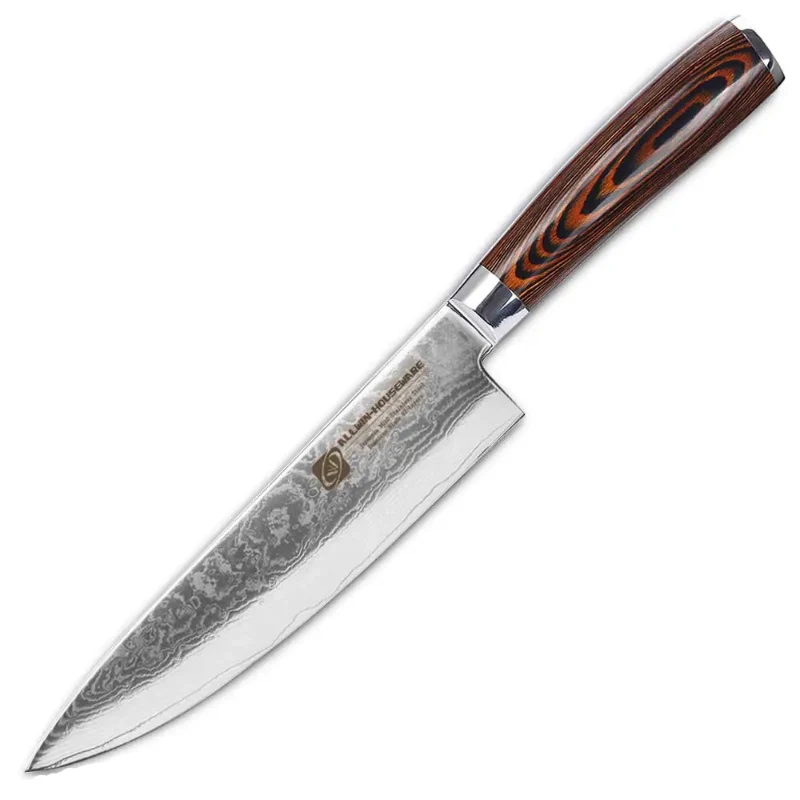 Couteau de Cuisine en Acier Damas