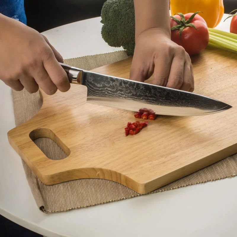 Couteau de Cuisine en Acier Damas