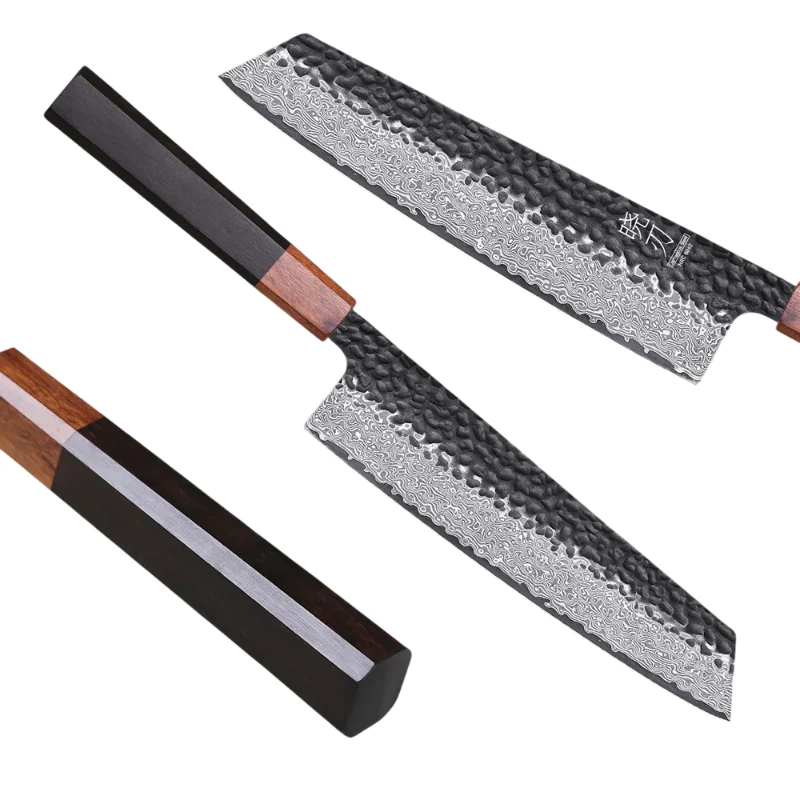 Couteau Forgé en Acier Damas