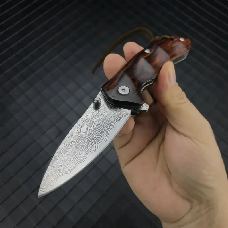 Couteau de Chasse Damas avec Etui en Cuir