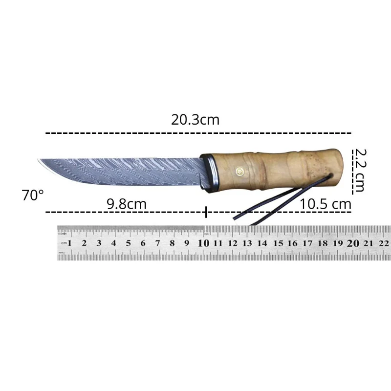 Couteau de Chasse Japonais Damas