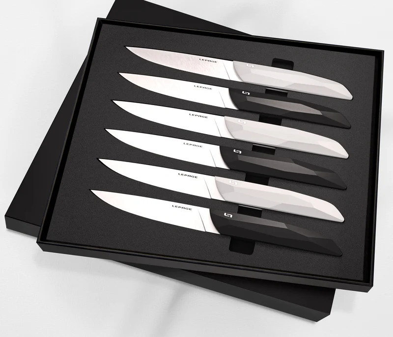 LE TABLE 55 Coffret de 6, Noir et Blanc