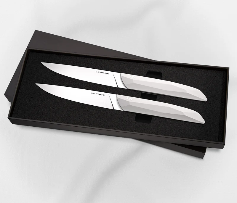 LE TABLE 55 Coffret de 2, Blanc
