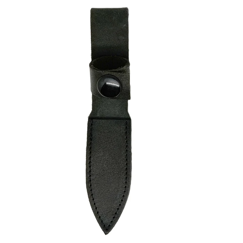 Etui en cuir noir pour couteau à huitres