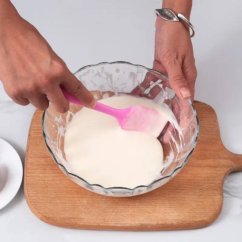 Spatule Silicone Multicolore Résistante à la Chaleur pour Pâtisserie