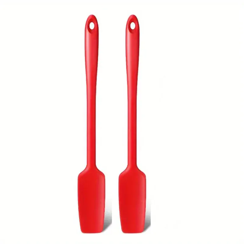 Spatule Silicone Longue 33cm - Ustensile Non-adhérent Roug