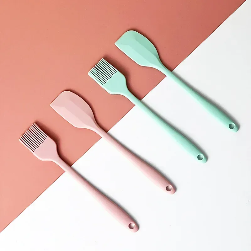 Set Spatules Silicone 6 Pièces Résistantes à la Chaleur pour Cuisine