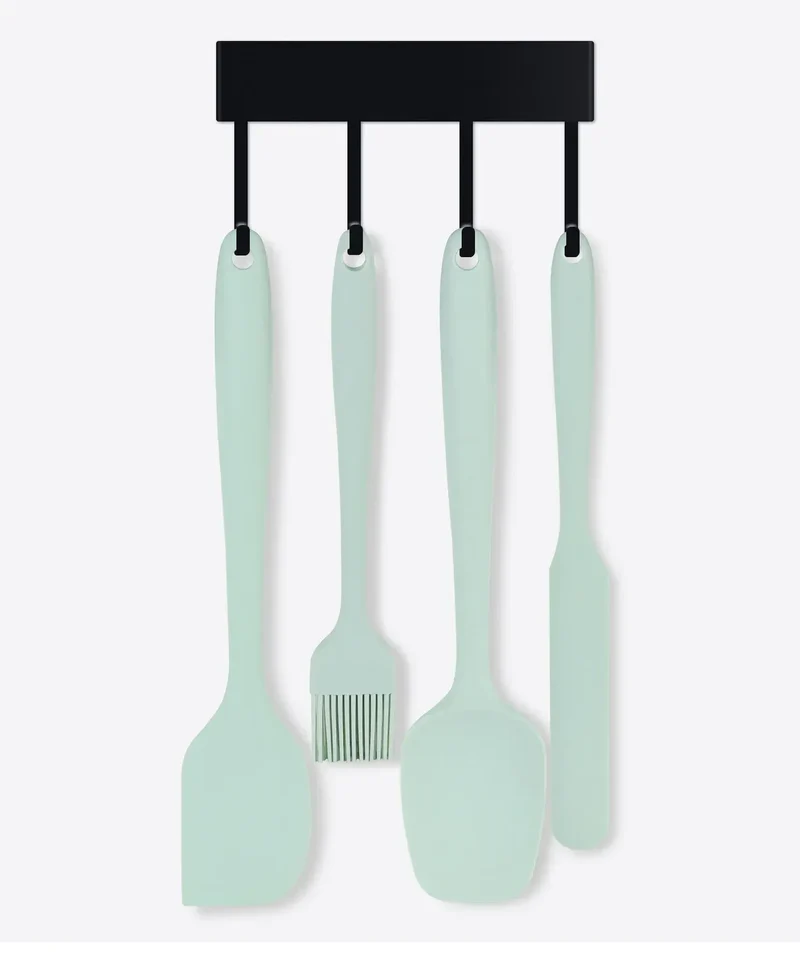 Set Spatules Silicone 6 Pièces Résistantes à la Chaleur pour Cuisine