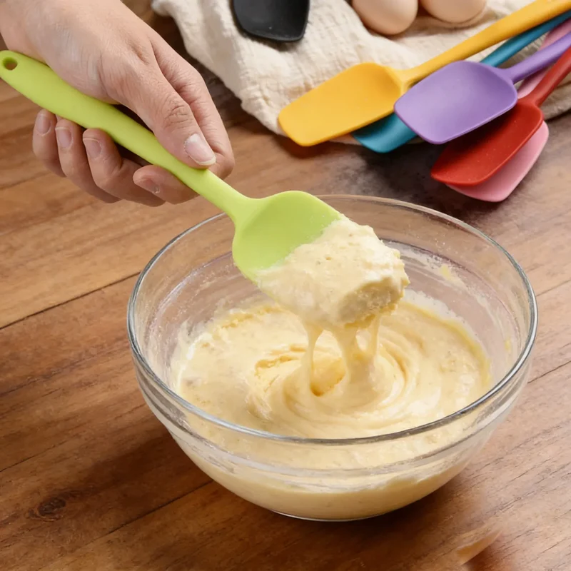 Spatule Silicone Résistante à la Chaleur pour Pâtisserie