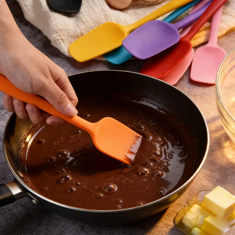 Spatule Silicone Résistante à la Chaleur pour Pâtisserie