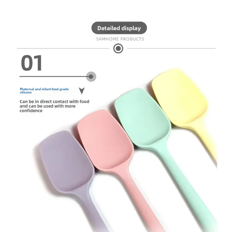 Spatule Silicone 21cm et 27cm Flexible pour Pâtisserie