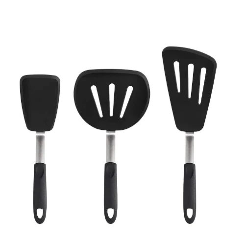 Set de 2/3 Spatules Silicone pour Barbecue et Pâtisserie