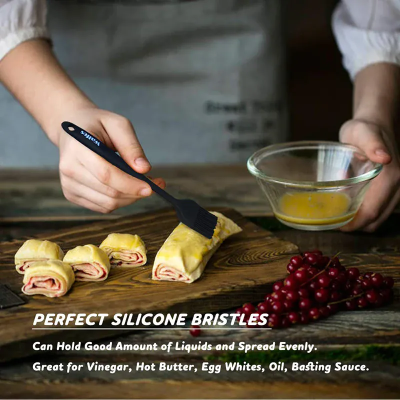 Set de 2/3 Spatules Silicone pour Barbecue et Pâtisserie