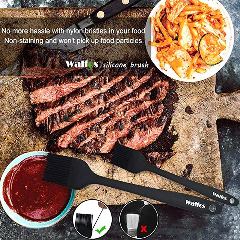 Set de 2/3 Spatules Silicone pour Barbecue et Pâtisserie