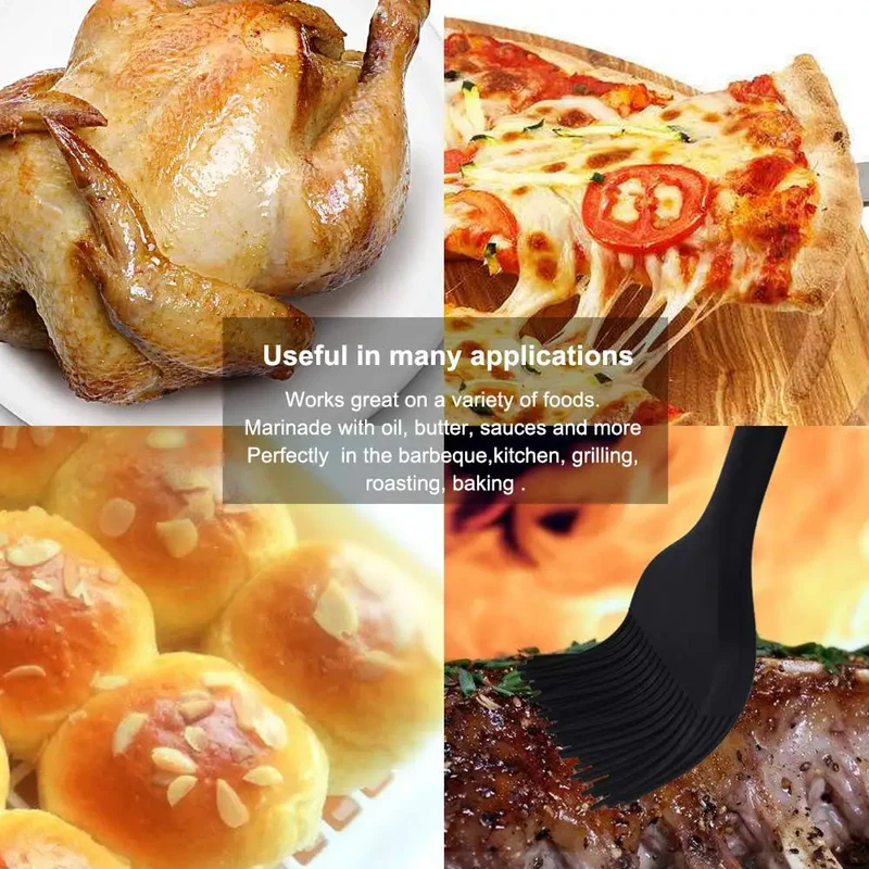 Set de 2/3 Spatules Silicone pour Barbecue et Pâtisserie