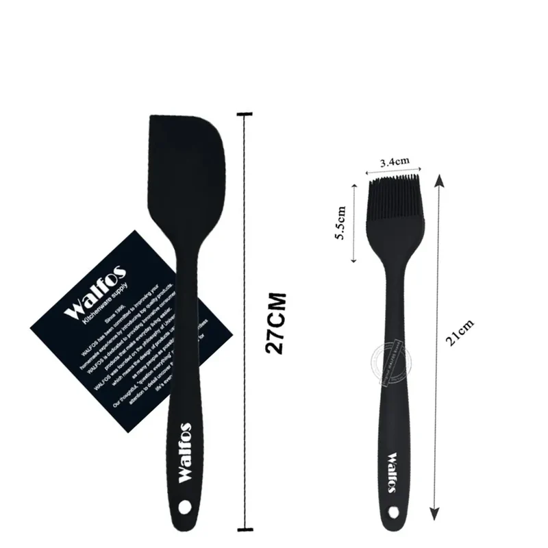 Set de 2/3 Spatules Silicone pour Barbecue et Pâtisserie