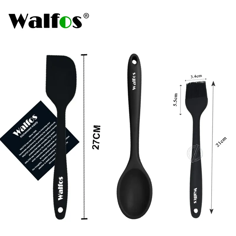 Set de 2/3 Spatules Silicone pour Barbecue et Pâtisserie