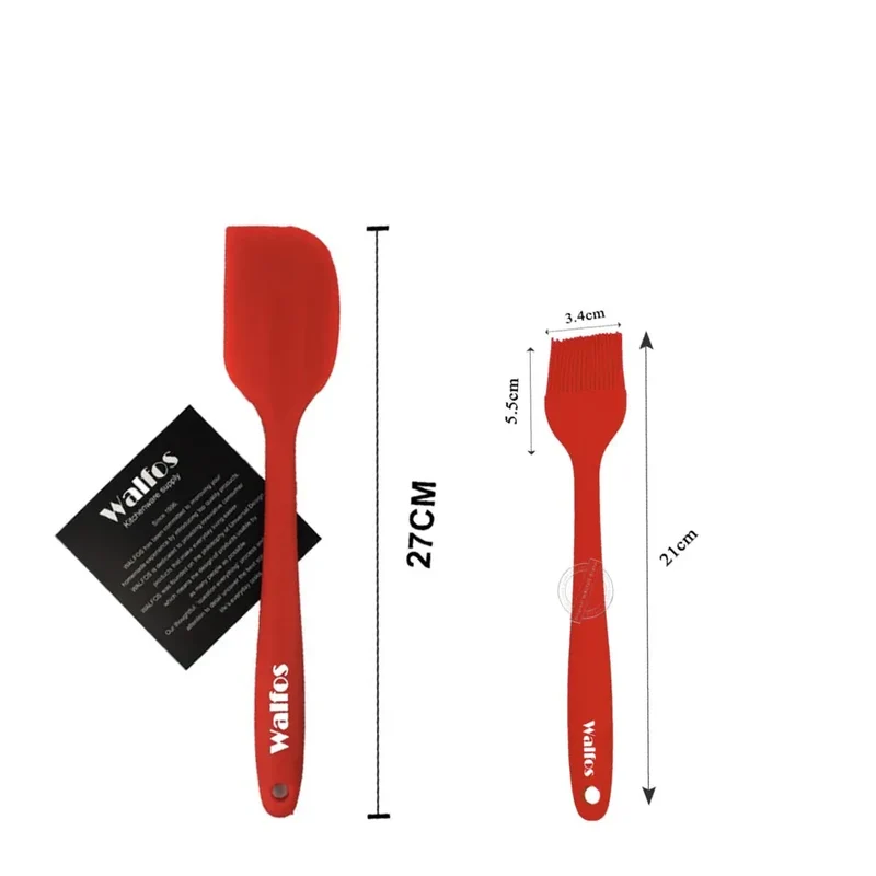 Set de 2/3 Spatules Silicone pour Barbecue et Pâtisserie