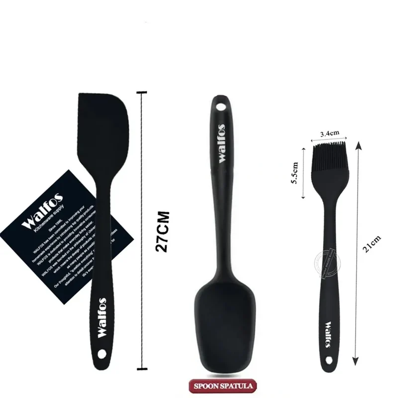 Set de 2/3 Spatules Silicone pour Barbecue et Pâtisserie