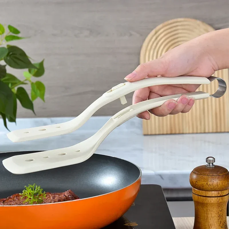 Spatule Silicone 2 en 1 Non-Stick pour Œufs et Viande