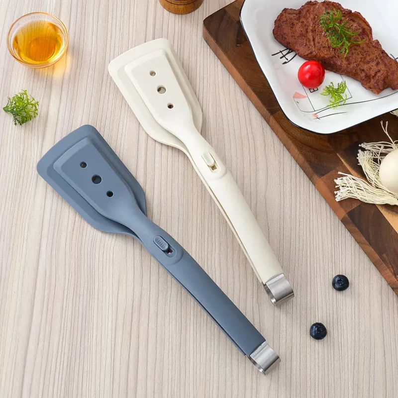 Spatule Silicone 2 en 1 Non-Stick pour Œufs et Viande