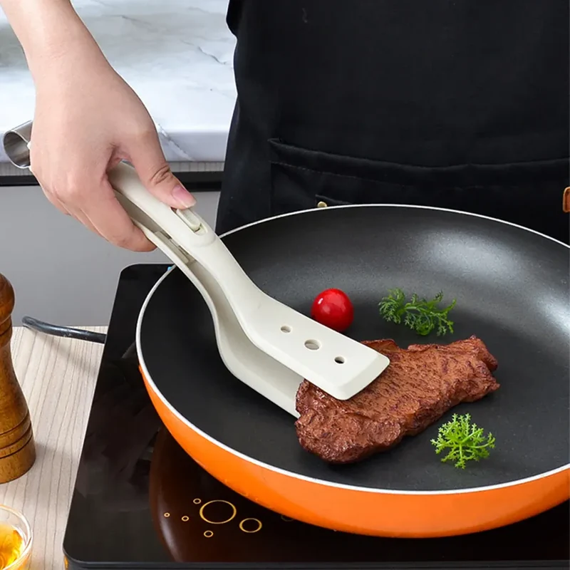 Spatule Silicone 2 en 1 Non-Stick pour Œufs et Viande