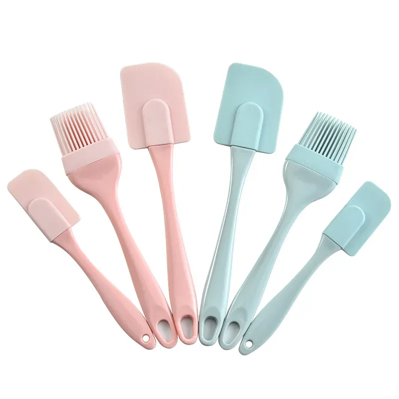Set Spatules Silicone 3 Pieces Pâtisserie Résistantes à la Chaleur