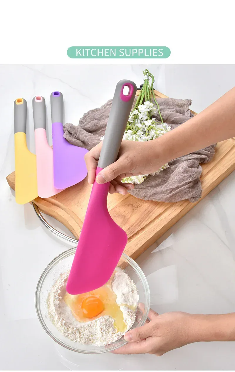 Spatule Silicone 34cm Résistante à la Chaleur pour Pâtisserie