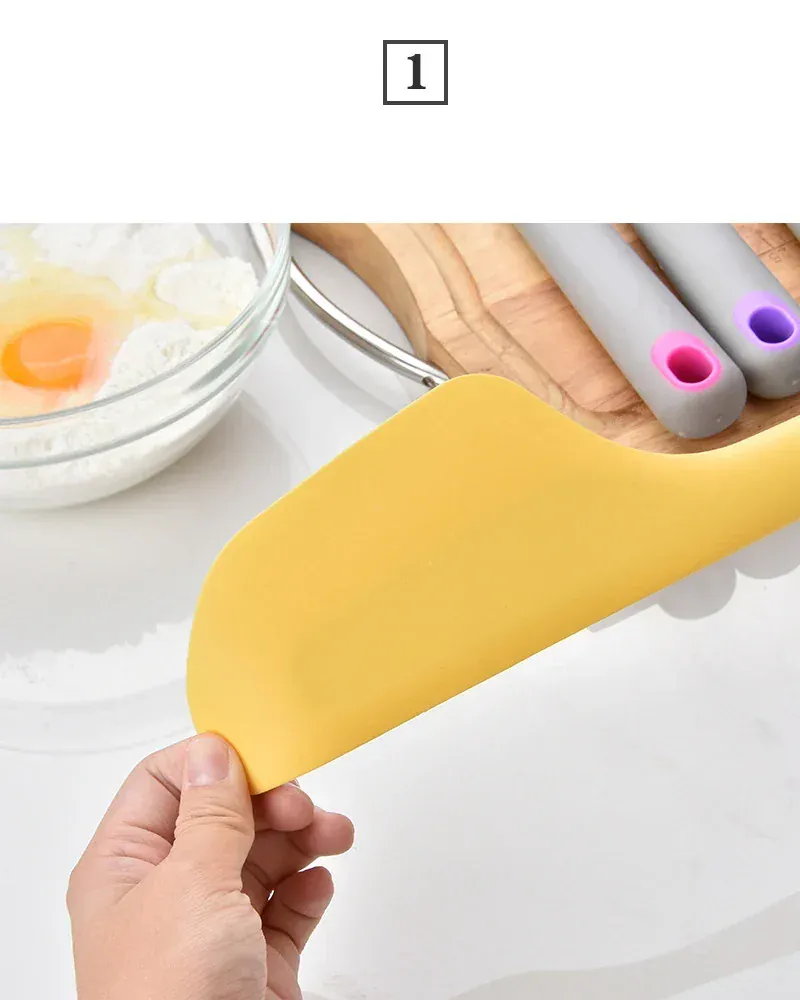 Spatule Silicone 34cm Résistante à la Chaleur pour Pâtisserie