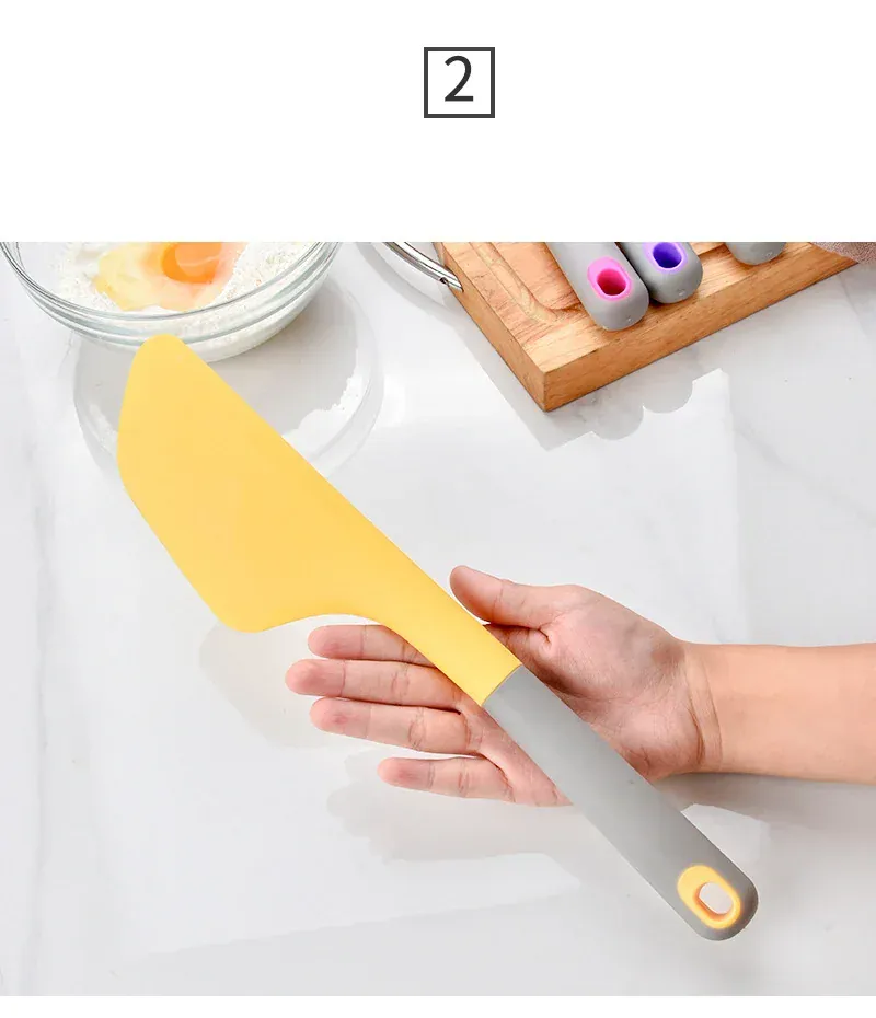 Spatule Silicone 34cm Résistante à la Chaleur pour Pâtisserie