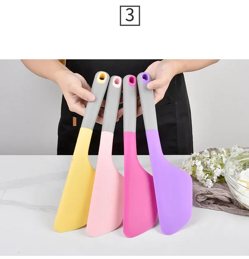 Spatule Silicone 34cm Résistante à la Chaleur pour Pâtisserie