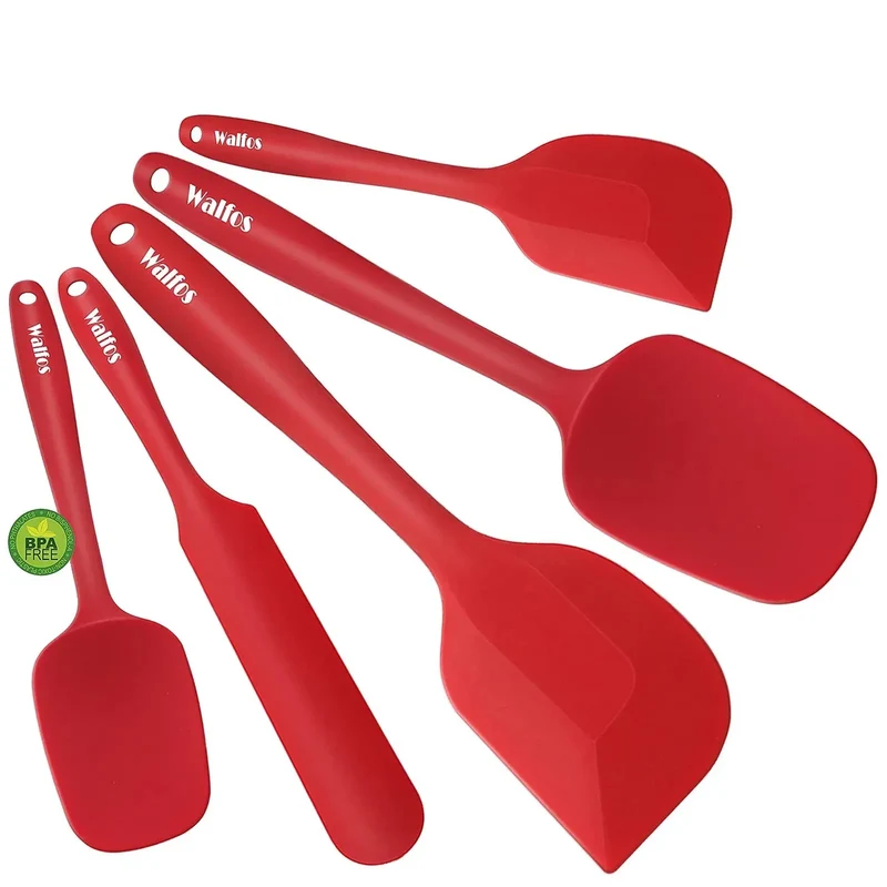 Set Spatules Silicone 5 pièces Résistantes à la Chaleur Pâtisserie
