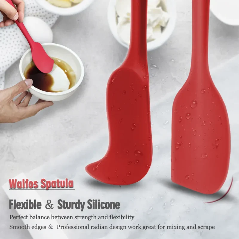 Set Spatules Silicone 5 pièces Résistantes à la Chaleur Pâtisserie