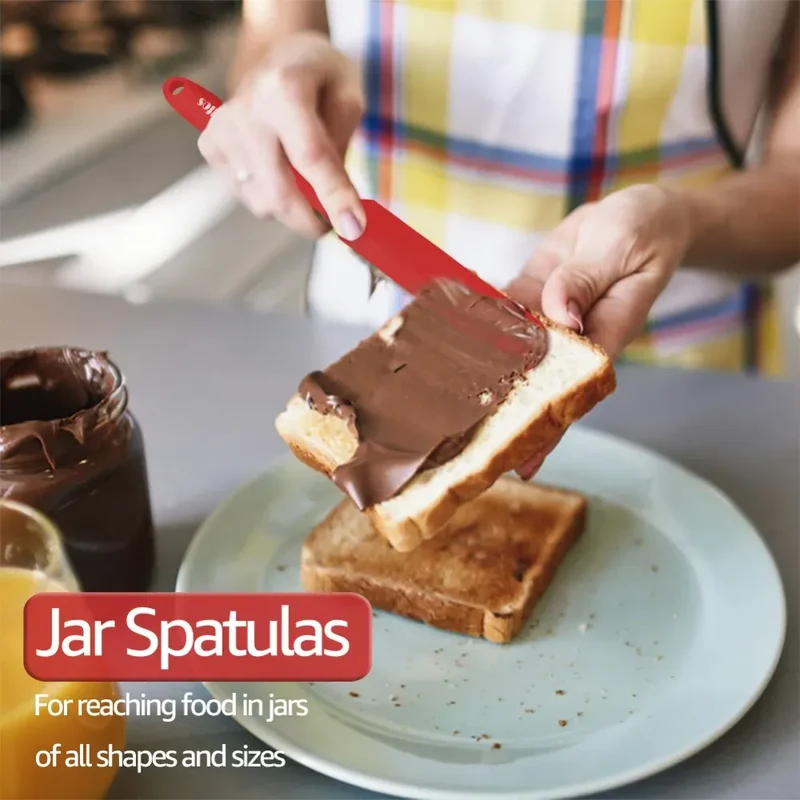 Set Spatules Silicone 5 pièces Résistantes à la Chaleur Pâtisserie