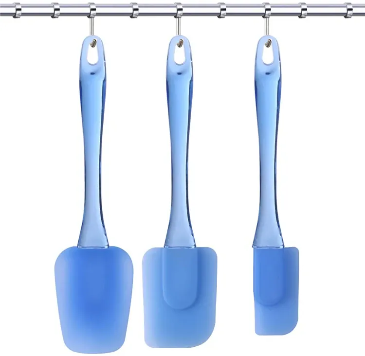 Set Spatules Silicone 3 Pièces Résistantes à la Chaleur pour Pâtisserie