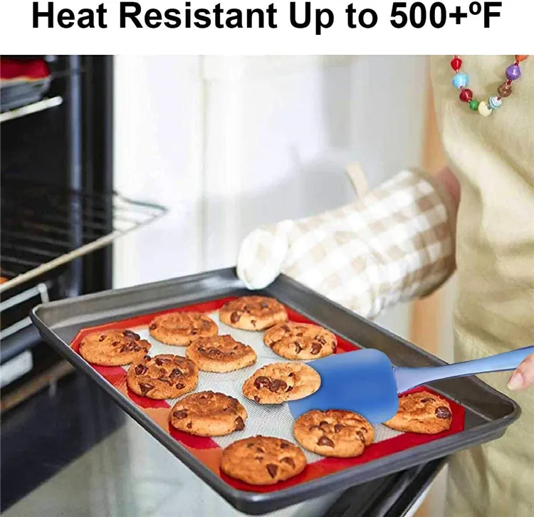 Set Spatules Silicone 3 Pièces Résistantes à la Chaleur pour Pâtisserie