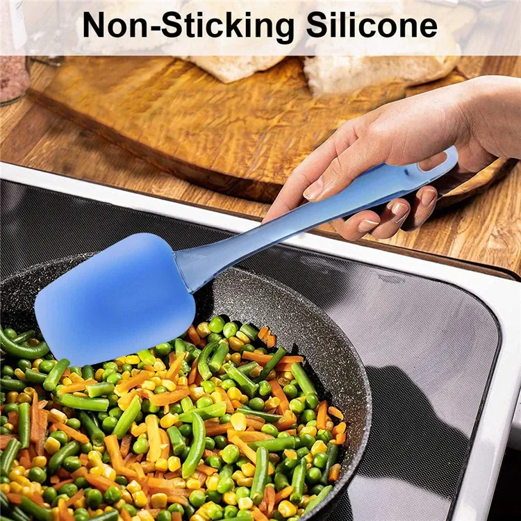Set Spatules Silicone 3 Pièces Résistantes à la Chaleur pour Pâtisserie
