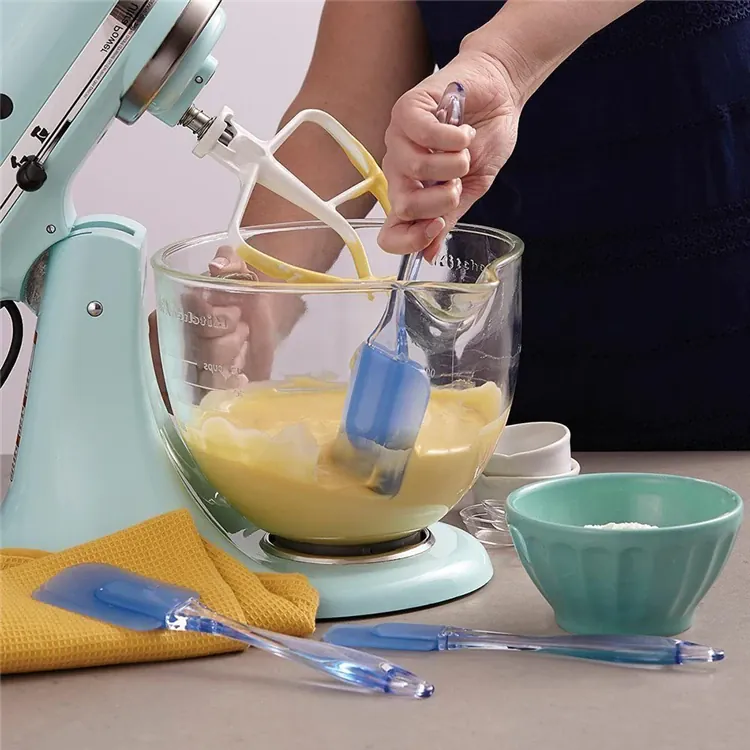 Set Spatules Silicone 3 Pièces Résistantes à la Chaleur pour Pâtisserie