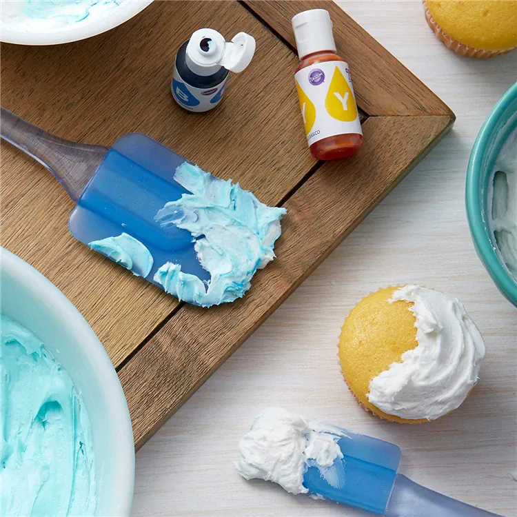 Set Spatules Silicone 3 Pièces Résistantes à la Chaleur pour Pâtisserie