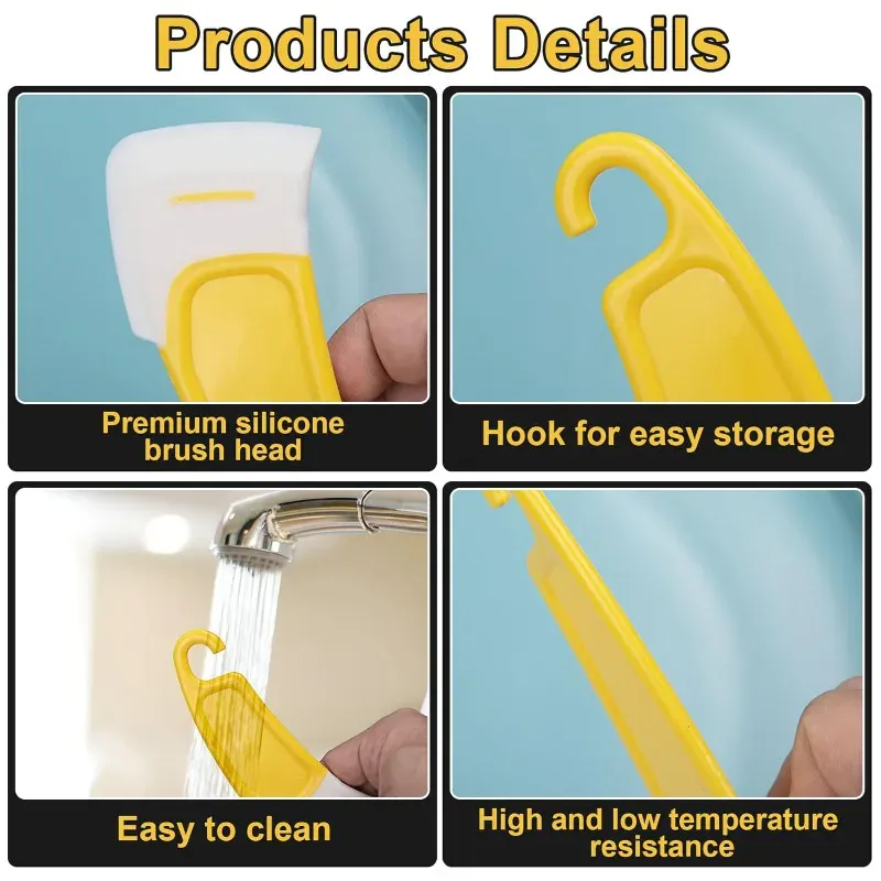 Spatule Silicone Multifonctionnelle Résistante à la Chaleur 1 pièce