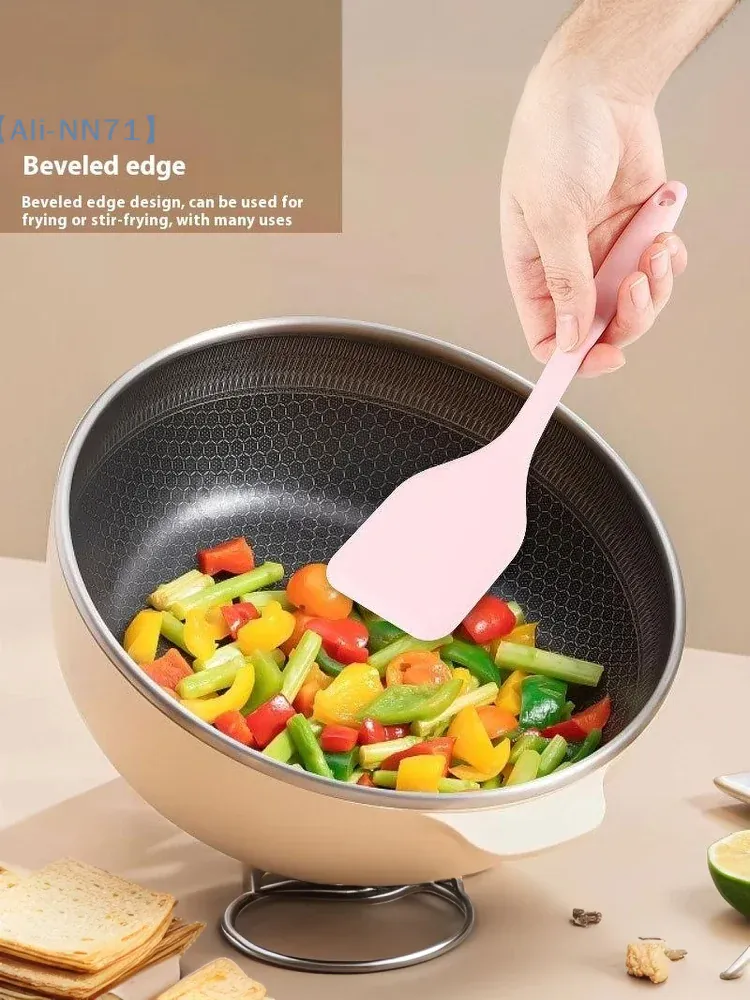 Spatule Silicone 1 Pièce Antiadhésive pour Poisson et Omelette