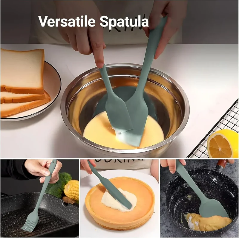 Set Ustensiles Silicone 6/9 Pieces Résistants Chaleur pour Pâtisserie