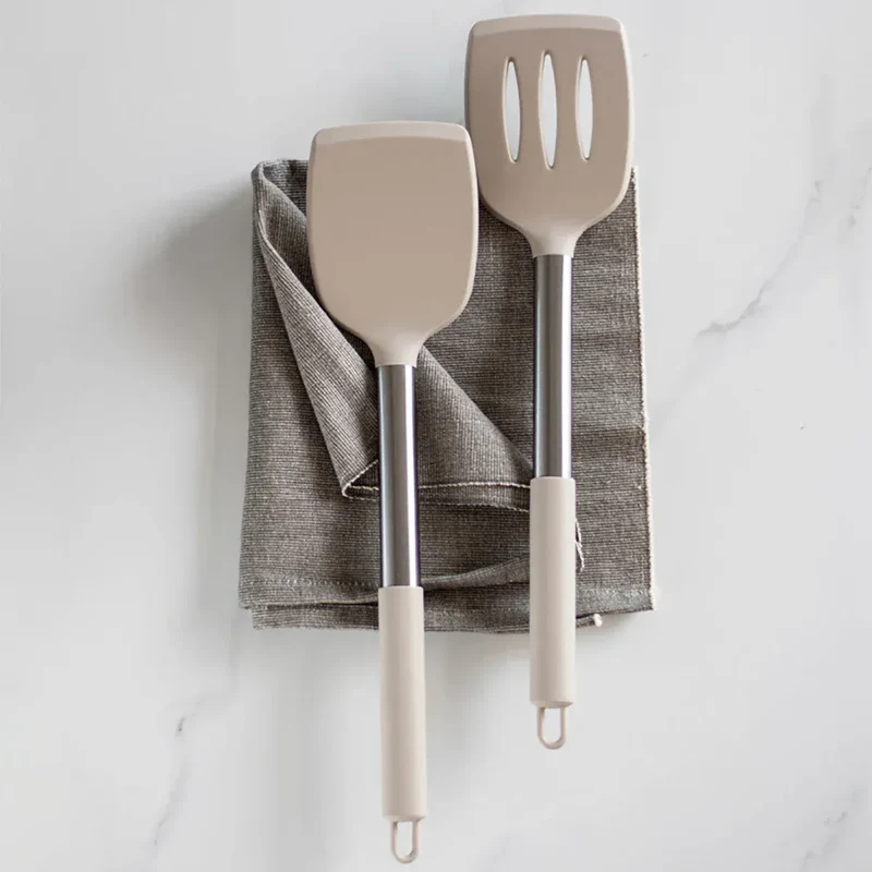 Set Spatules Silicone 2 pièces Résistantes à la Chaleur