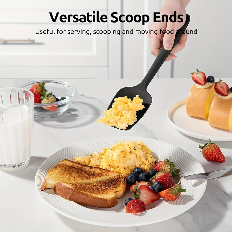 Set Spatules Silicone 4 pièces Résistantes à la Chaleur pour Cuisine