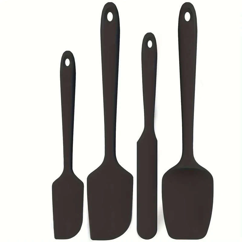 Set Spatules Silicone 4 pièces Résistantes à la Chaleur pour Cuisine